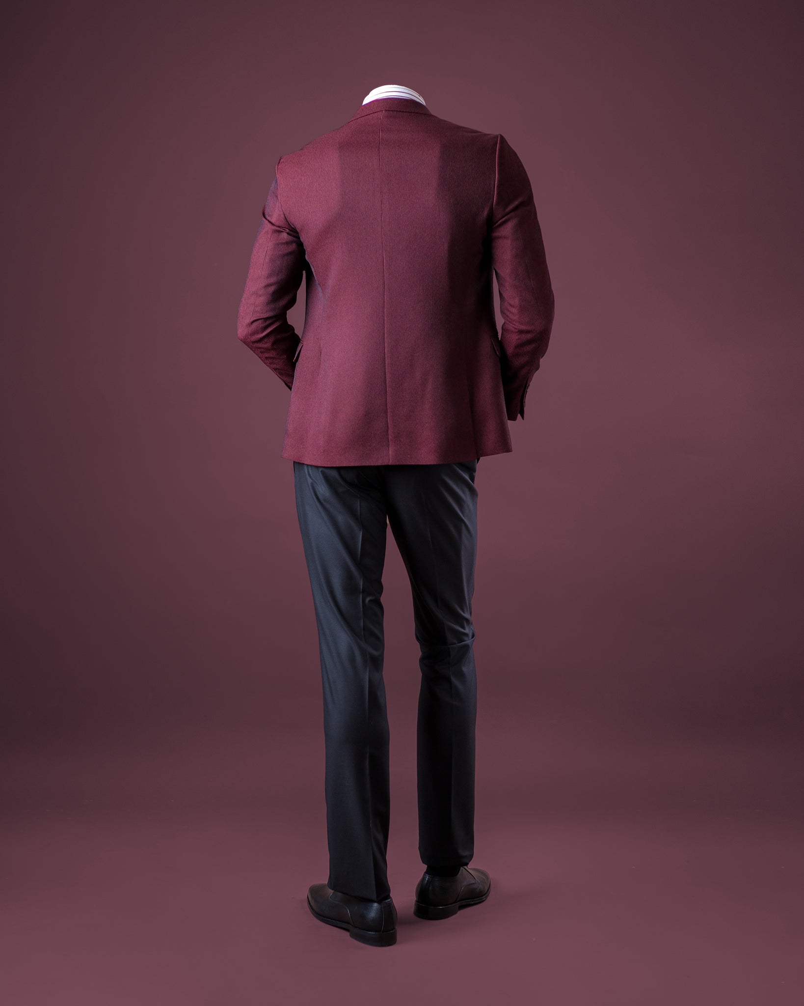 Maroon Slim Fit Blazer