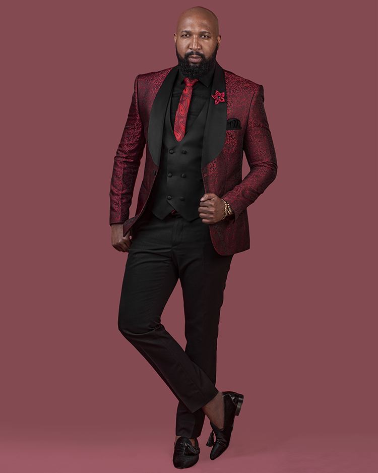 Maroon Tuxedo